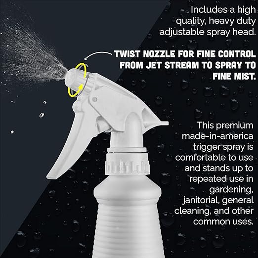 MaxTite 70% Isopropyl Alcohol (Half-Gallon (2 Pack, 32 fl oz) - Includes Heavy-Duty Spray Nozzle - Made in USA