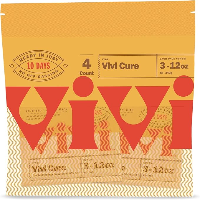 Vivi Humidity Control Packs for All Airtight Storage Containers, Ready in 10 Days, 4-Pack with Resealable Bag
