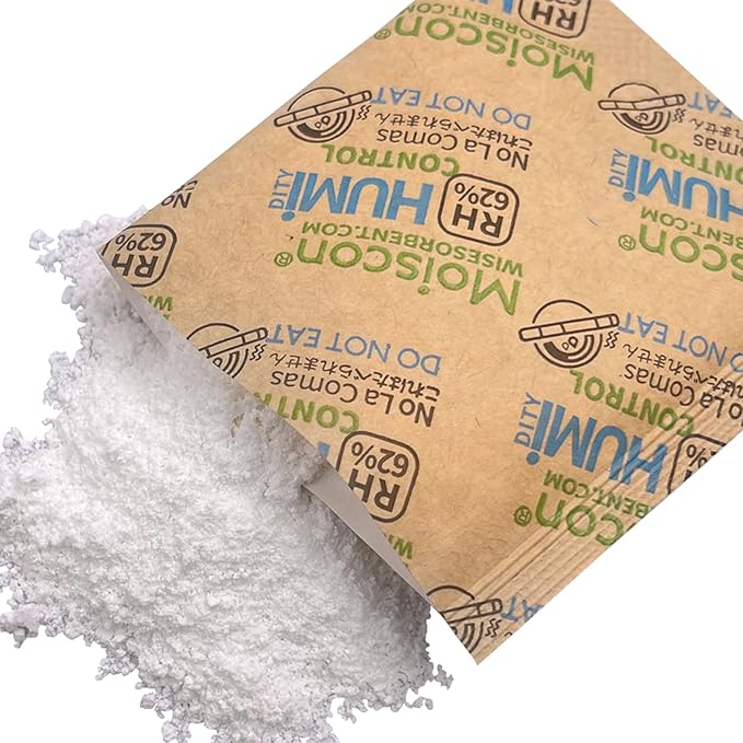 90 Pack 62% RH 8 Gram Two-Way Humidity Control Packs for Storing 1 oz, Size 8 Moisture Control Packets Individually Wrapped