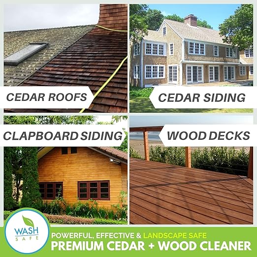 CEDAR WASH Eco-Safe and Organic Wood Cleaner, 10 lb. Container, Clear (WS-CW-10LB)