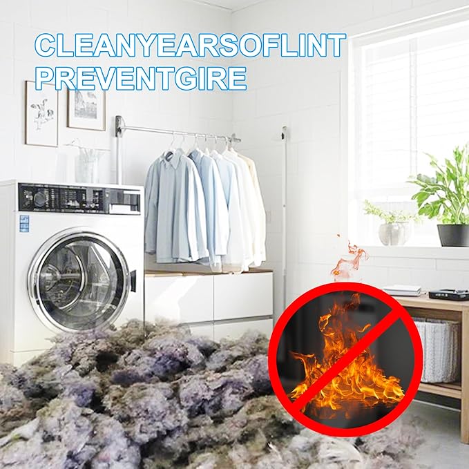 27.5 Inch Dryer Vent Cleaner Brush - 700mm Clothes Dryer Lint Vent Trap Cleaning Brush, Flexible Lint Remove for Household Dust Cleaning