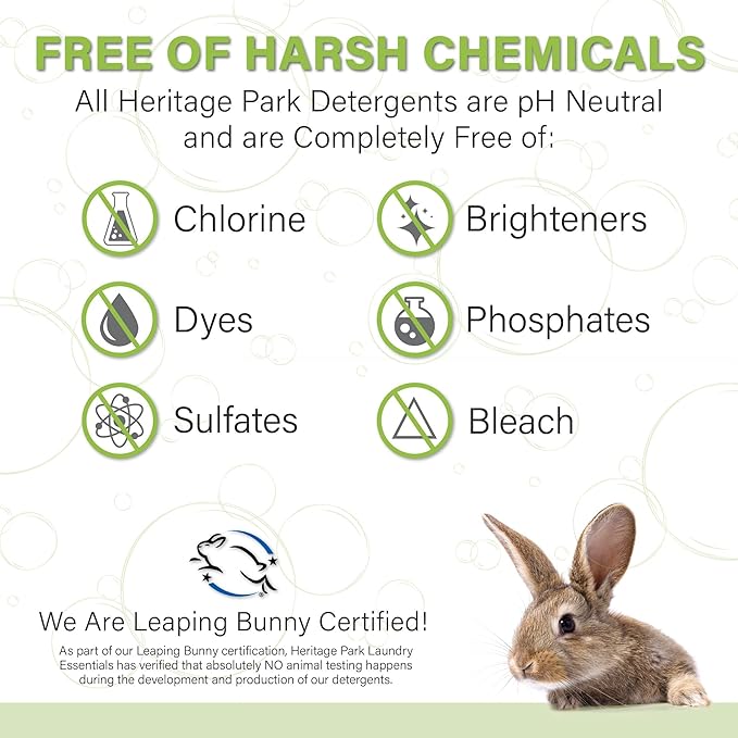 Heritage Park Luxury Laundry Detergent | Dermatologist Tested Plant based Natural & Enzyme Laundry Detergent | Sensitive Skin Friendly - Shore Breeze (32 fl oz)