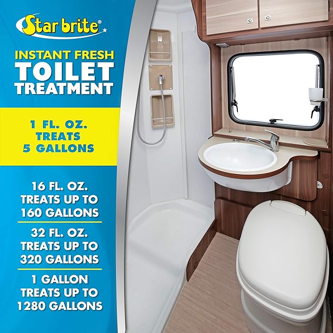 STAR BRITE Instant Fresh Toilet Treatment 6 Pack - Lemon (071761)
