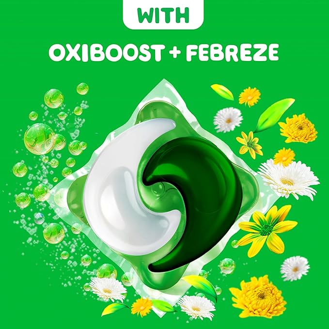 Gain flings Laundry Detergent Pacs, 112 Count, Original Scent with Oxi Boost and Febreze, 3-in-1, HE Compatible