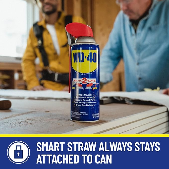 WD-40 Original Formula, Multi-Use Product with Smart Straw Sprays 2 Ways,12 OZ [6-Pack] & Multi-Use Product, One Gallon