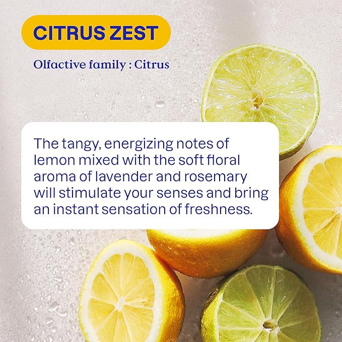 ATTITUDE Liquid Fabric Softener, Plant-Based & Vegan, HE Compatible, Naturally Derived, Citrus Zest Scent, 80 Loads, 67.6 Fl Oz