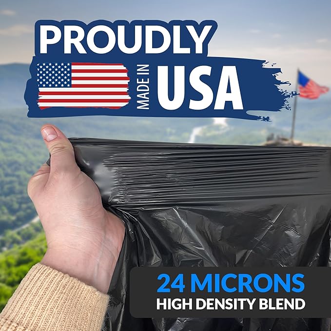 Reli. 95 Trash Bags Heavy Duty | 30 Trash Bags | Super Sizeable for Serious Garbage Cleanup (Black)