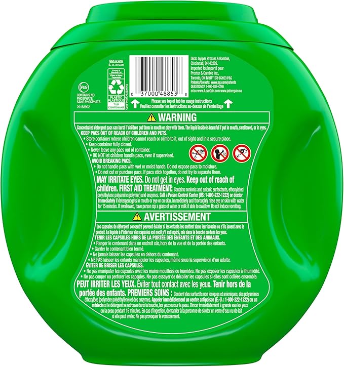 Gain flings! Laundry Detergent Soap Pacs HE Compatible 60 ct Long Lasting Scent Original Scent