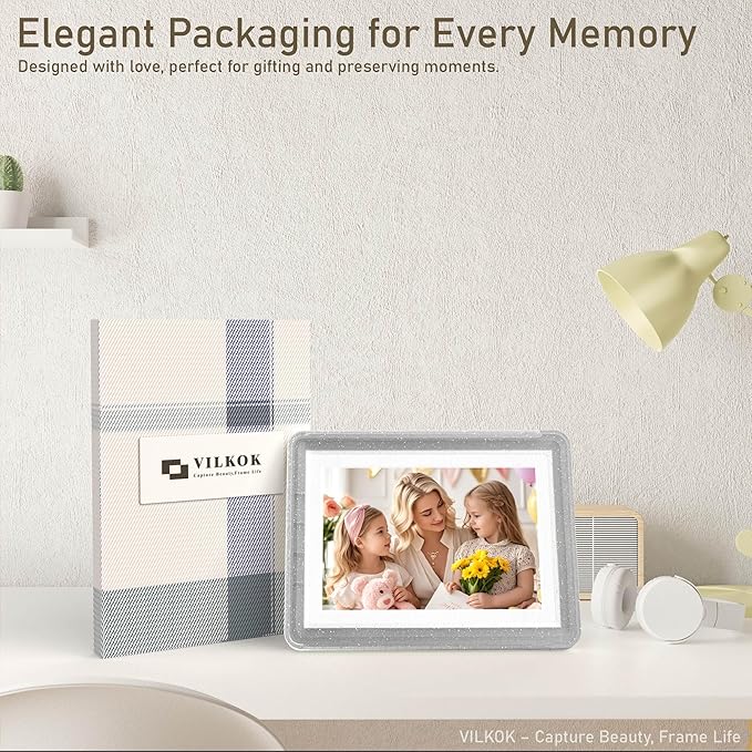 6-Pack 5x7 Picture Frame or 4x6 with Mat – Shatterproof Plastic Photo Frame for Family, Nursery & Playroom, Wall & Tabletop Picture Frames for Home or Office, Safe Lightweight Design, in Crystal Gray