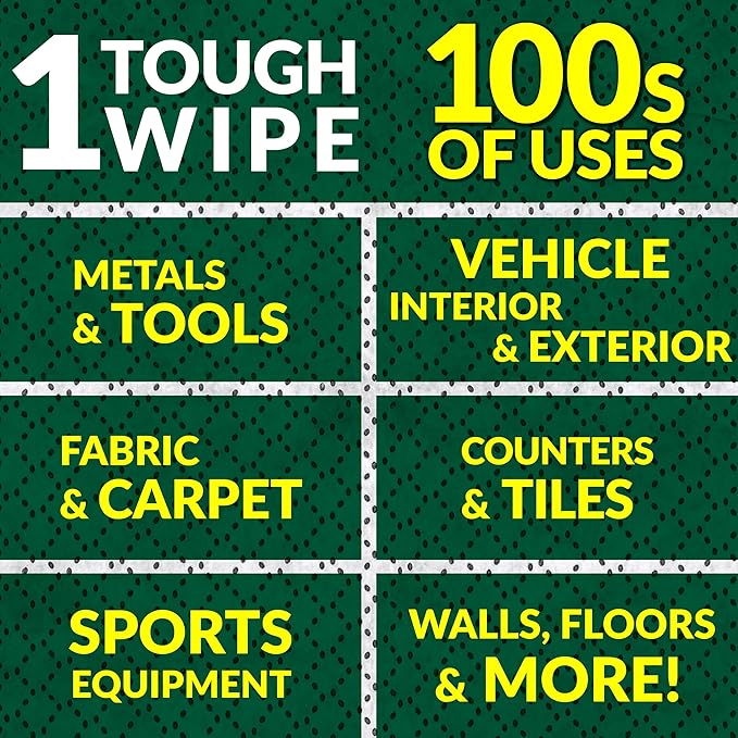 Simple Green Professional Grade Heavy-Duty Cleaning and Degreasing Towels, All-Purpose Cleaning Wipes, 75 count | (Pack of 6)