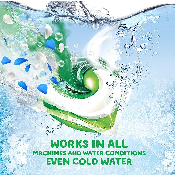 Gain flings Ultra Oxi Laundry Detergent Pacs 3-in-1 HE Compatible, Waterfall Delight Scent, 76 Count
