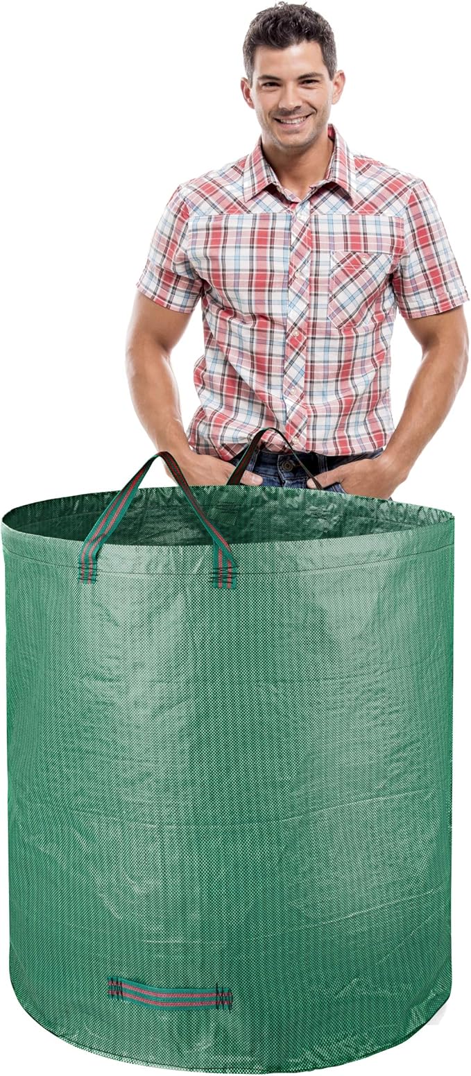 GardenMate 5-Pack 132 Gallons Reusable Garden Waste Bags (H34, D34 inches) - Yard Waste Bags