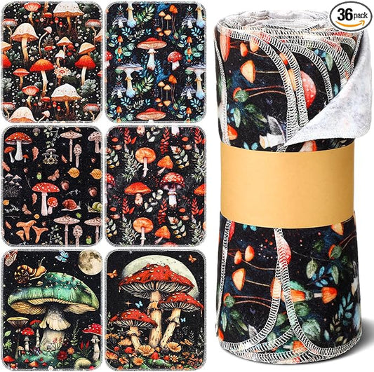 36 Pack Reusable Cleaning Cloths Washable Cotton Kitchen Towels for Home
