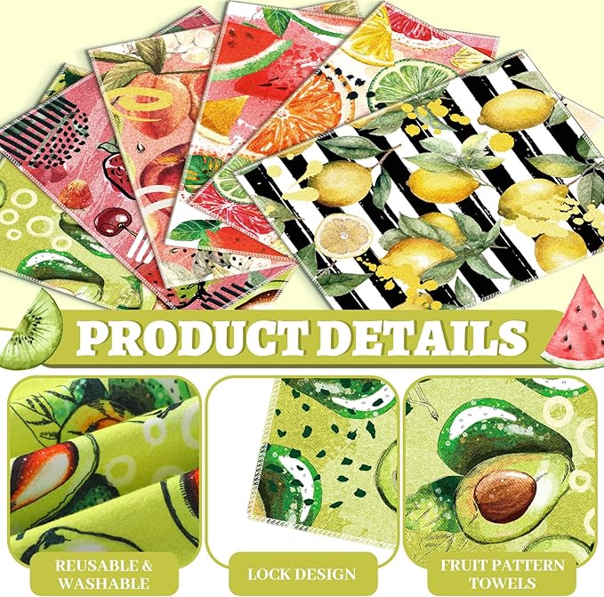 36 Pack Reusable Cleaning Cloths Washable Cotton Kitchen Towels for Home