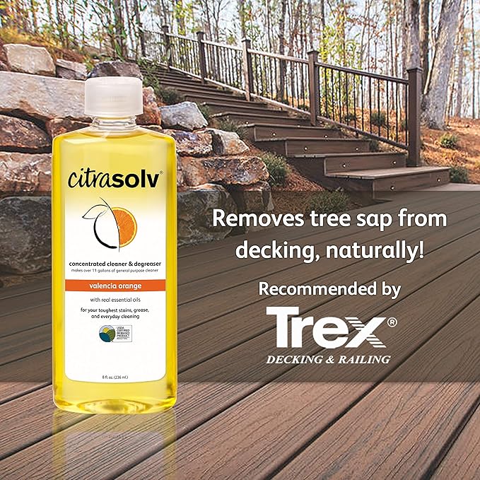 Citra Solv Concentrated Household Cleaner & Degreaser -Valencia Orange Scent 8 fl oz Safe, Effective, and Versatile Cleaning Solution, Natural Ingredients Non Toxic,Biodegradable, Made in USA 6PK