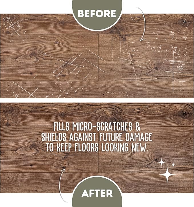 Quick Shine Hardwood Floor Luster-Polish 27oz-6pk | Plant-Derived w/Carnauba | Safer Choice, No PFAS, pH Neutral | Ready to Use Formula w/Anti-Slip Technology | Simply Squirt & Spread | Made in USA