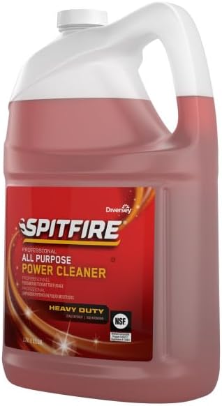 Spitfire CBD540045 Professional All Purpose Liquid Power Cleaner, Heavy Duty Degreaser Removes Resin, Paint, Oil, Ink, Gum, Pine Scent, Ready-to-Use Refill, 1-Gallon