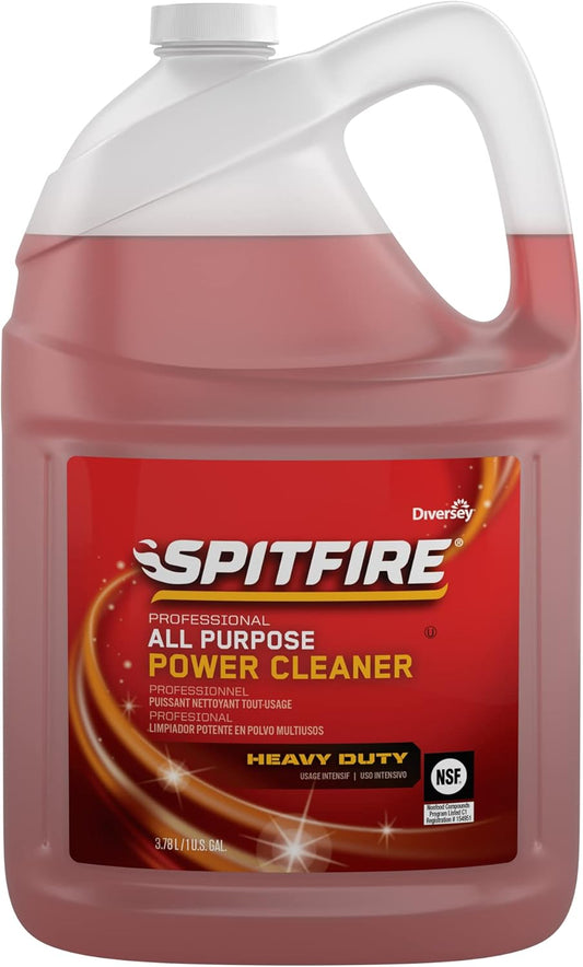 Spitfire CBD540045 Professional All Purpose Liquid Power Cleaner, Heavy Duty Degreaser Removes Resin, Paint, Oil, Ink, Gum, Pine Scent, Ready-to-Use Refill, 1-Gallon
