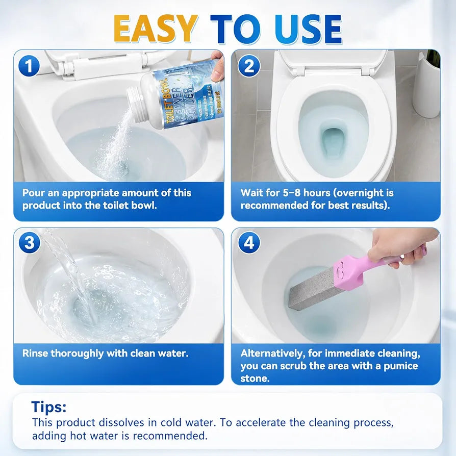 Bondtech Toilet Bowl Cleaner Tablets, 24 Pcs Heavy Duty Toilet Cleaner Tablets, Removes Tough Stains, Prevents Clogging, Protects Glaze for Cleaning Toilet, Bathroom Tank(8.8 Ounce (Pack of 1))