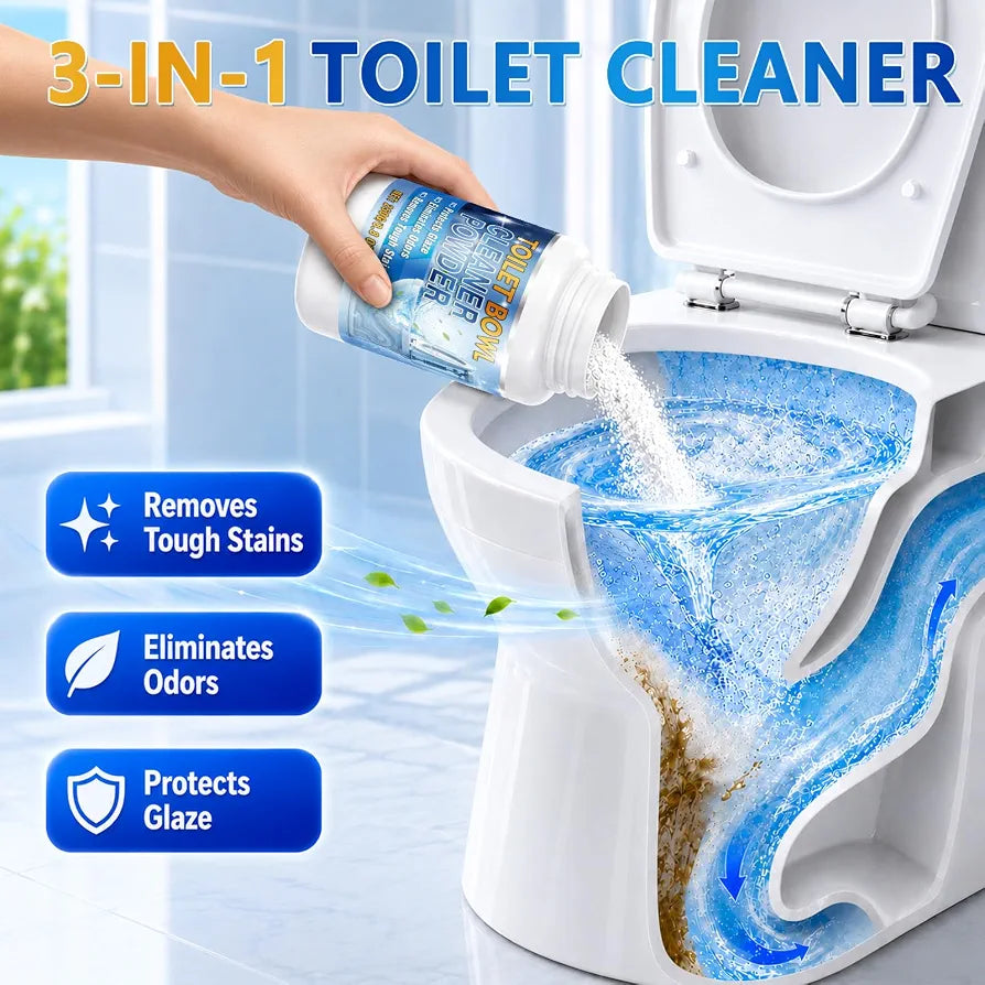 Bondtech Toilet Bowl Cleaner Tablets, 24 Pcs Heavy Duty Toilet Cleaner Tablets, Removes Tough Stains, Prevents Clogging, Protects Glaze for Cleaning Toilet, Bathroom Tank(8.8 Ounce (Pack of 1))